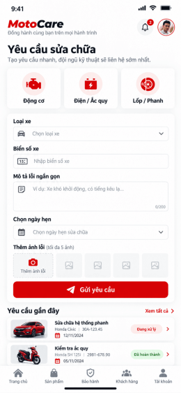App ô tô / Xe máy